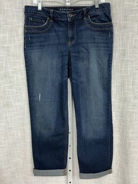 Sonoma Dark Indigo Boyfriend Capri
